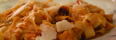 Pasta met aubergine-tomatensaus