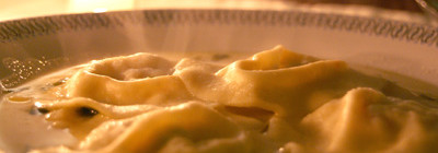 Krabravioli met venkelsaus