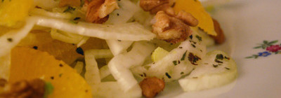 Venkelsalade met walnoten
