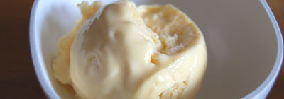Mango-passievruchtijs