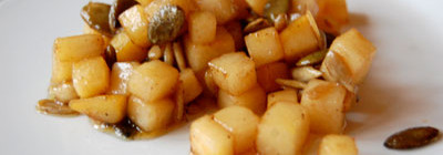 Raapjes met maple syrup