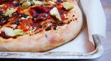 Klassieker: pizza met artisjokken