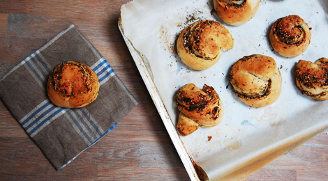 Za'atar-knoflookbroodjes