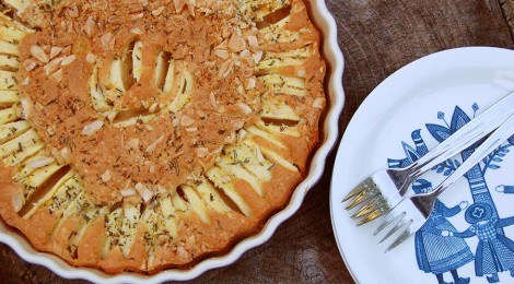 Appelcake met rozemarijn