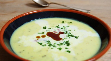 Mosterdsoep met spekjes