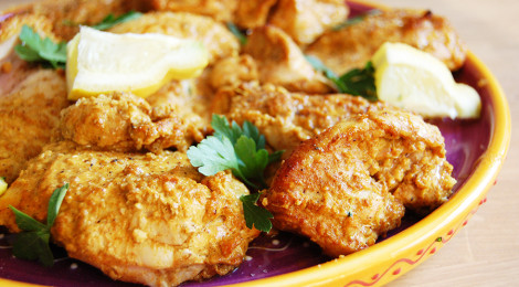 Kip tandoori uit de oven