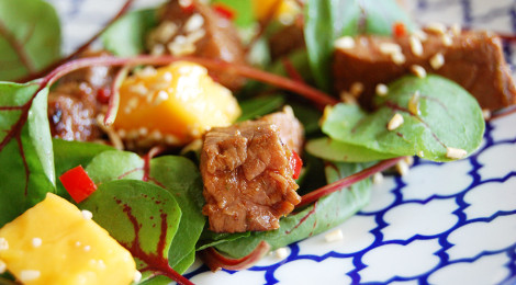 Thaise biefstuksalade